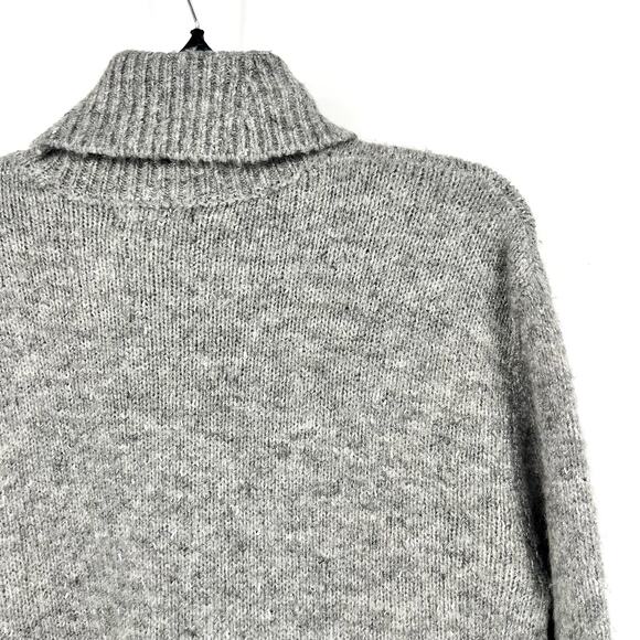 STEVE MADDEN Women's Abbie Sweater Dress Medium Heather Grey Turtleneck NWT - Picture 9 of 13
